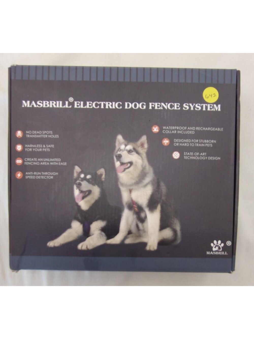 Masbrill Electric Dog Fence System Wireless Pet Containment Collar